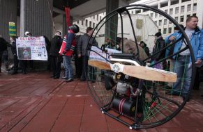 Participants of picket