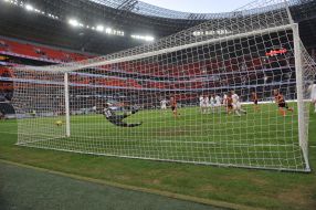 Bogdan Shust skips a goal