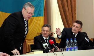 Viktor Rusin, Sergey Chernykh and Aleksandr Ledida