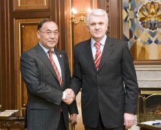 Vladimir Litvin and Kanat Saudabayev