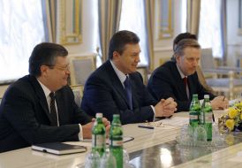 Andrey Goncharuk, Konstantin Grishchenko and Viktor Yanukovich