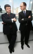 Petr Poroshenko and Arseniy Yatsenyuk