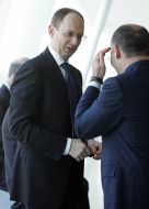 Arseniy Yatsenyuk and Viktor Pinchuk