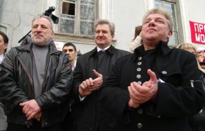 Igor Kneller, Sergey Grinevetskiy and Oleg Filimonov