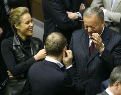 Nataliya Korolevskaya and Yaroslav Sukhoy