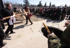 Церемонія поховання Віктора Гінькута