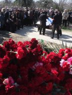 Церемонія поховання Віктора Гінькута