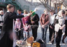 Освячення великодніх кошиків