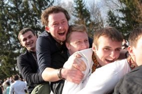 Участники этнографического фестиваля «Велика Гаївка»