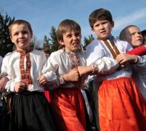 Участники этнографического фестиваля «Велика Гаївка»