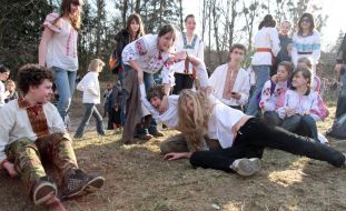 Участники этнографического фестиваля «Велика Гаївка»