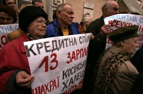 Participants of the mass-meeting