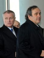 Mishel Platini and Grigoriy Surkis