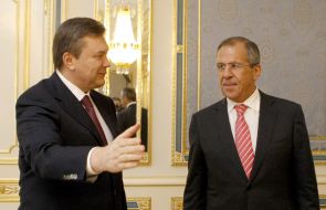 Viktor Yanukovich and Sergey Lavrov