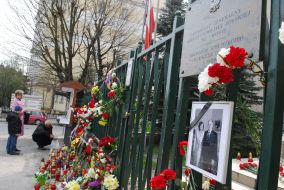 Photo of Lech Kaczynski and Maria Kaczynska