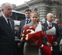 Yuliya Timoshenko, Yatsek Klyuchkovski and Aleksandr Turchinov