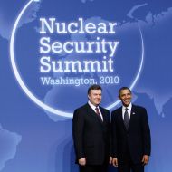 Viktor Yanukovich and Barack Obama