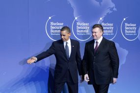 Viktor Yanukovich and Barack Obama