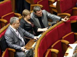 Oleg Novikov, Ekaterina Lukyanova and Yuriy Grymchak