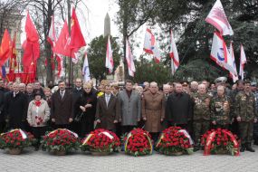 Participants of the relay ”The road to Victory”