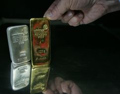 Bars of silver and gold