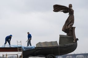 Reconstruction of the monument to the founders of the Kiev