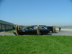Soldiers of the Honor Guard standing near the car