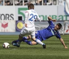 Milos Ninkovic and Ruslan Rotan