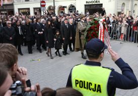 Ceremony of farewell with president of Poland and his wife