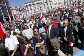 Ceremony of farewell with Kaczynski
