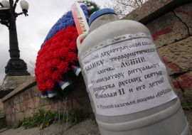 Barrel with porks excrements