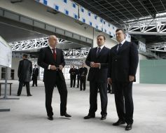 Mikhail Dobkin, Aleksandr Yaroslavskiy and Viktor Yanukovich