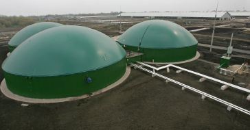 General view of the biogas setting
