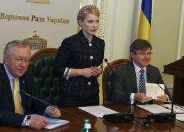 Yuliya Timoshenko, Boris Tarasyuk and Grigory Nemyrya
