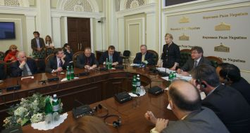 Yuliya Timoshenko, Boris Tarasyuk and Grigory Nemyrya