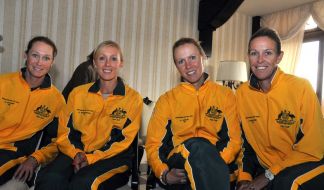 Samantha Stosur, Anastasiya Rodionova, Rennae Stubbs and Nicole Bradke