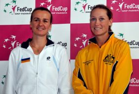 Mariya Koritseva and Samantha Stosur