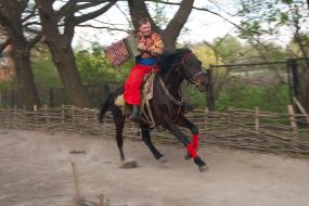 Актер конного театра «Запорожский спас»