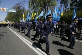 Сотрудники милиции