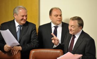 Олександр Лавринович, Віктор Тихонов та Михайло Куліняк