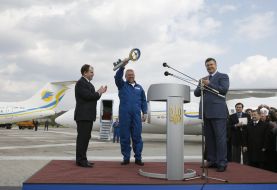 Viktor Yanukovich, Dmitriy Kolesnikov and Sergey Troshyn