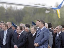 Viktor Yanukovich, Dmitry Kiva, Leonid Chernovetsky and Dmitry Kolesnikov