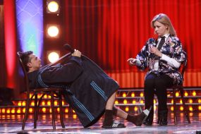 Yelena Kravets and Vladimir Zelenskiy