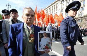 Demonstration on occasion of Day of solidarity workers