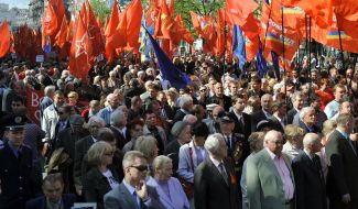 Demonstration on occasion of Day of solidarity workers