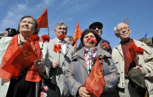 Solemn mass meeting on occasion of Day of solidarity workers