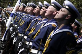 Sailors of Russian Black Sea Fleet