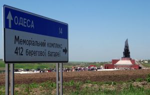 Opening ceremony of monument to 250 Donetsk soldiers-miners