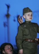 Serviceman with a child