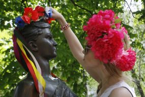 Activist of women’s movement ”FEMEN”